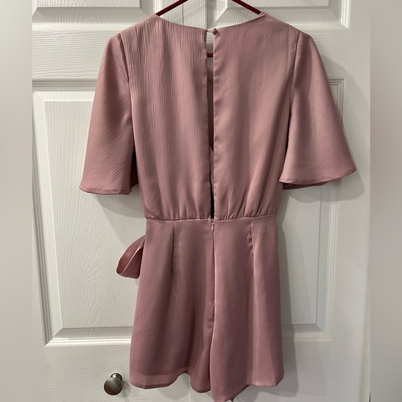 XS Adjustable silk wrap romper - Picture 5 of 6